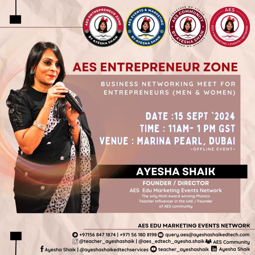 AES Entrepreneur Zone Offline Networking Meetup for both Men & Women